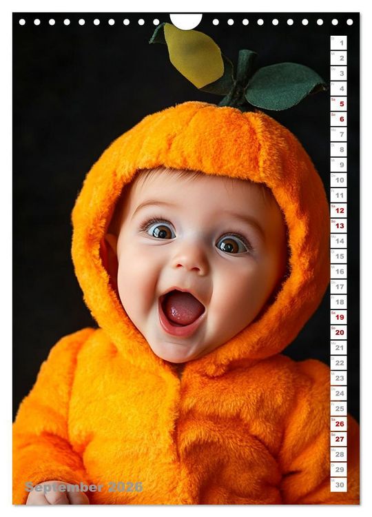 Produktbild: Babys in Bestform - Lustige Fr&uuml;chtchen (Wandkalender 2026 DIN A4 hoch), CALVENDO Monatskalender