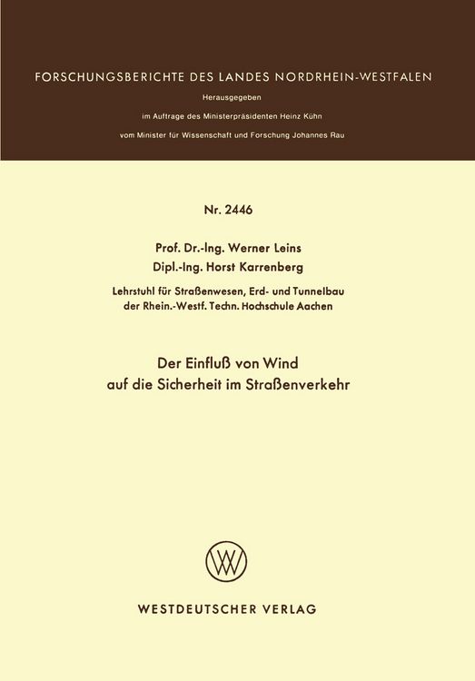 Produktbild: Der Einflu&szlig; von Wind auf die Sicherheit im Stra&szlig;enverkehr
