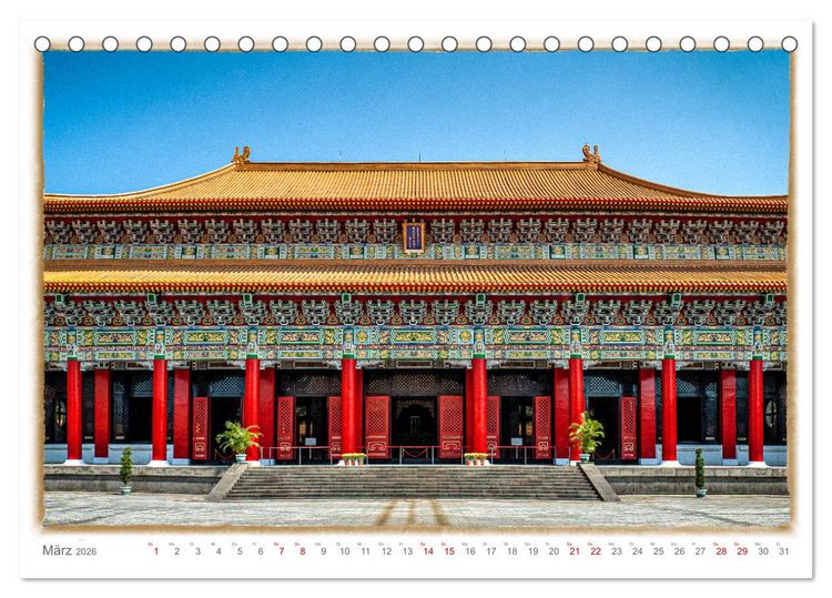 Produktbild: Taipeh, Hauptstadt von Taiwan (Tischkalender 2026 DIN A5 quer), CALVENDO Monatskalender