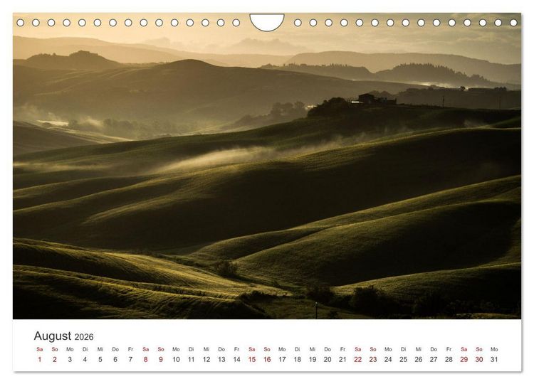 Produktbild: Gr&uuml;ne Farbt&ouml;ne Toskana (Wandkalender 2026 DIN A4 quer), CALVENDO Monatskalender
