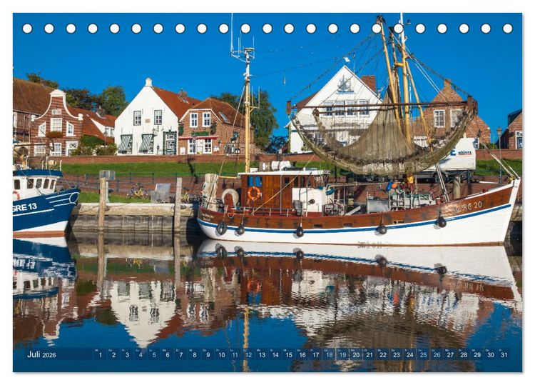 Produktbild: Greetsiel in Ostfriesland (Tischkalender 2026 DIN A5 quer), CALVENDO Monatskalender