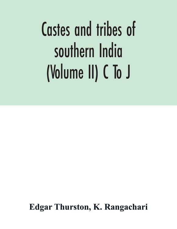 Produktbild: Castes and tribes of southern India (Volume II) C To J