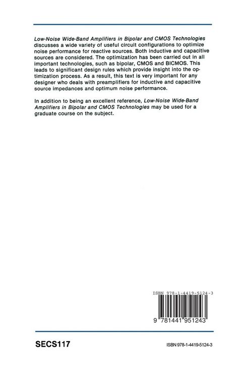 Produktbild: Low-Noise Wide-Band Amplifiers in Bipolar and CMOS Technologies