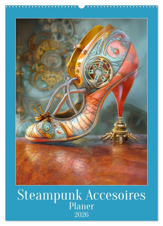 Produktbild: Steampunk Accesoires - Planer (Wandkalender 2026 DIN A2 hoch), CALVENDO Monatskalender