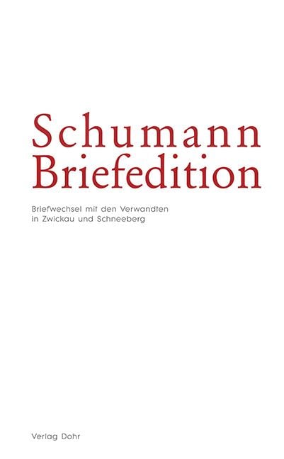 Produktbild: Schumann-Briefedition / Schumann-Briefedition I.1
