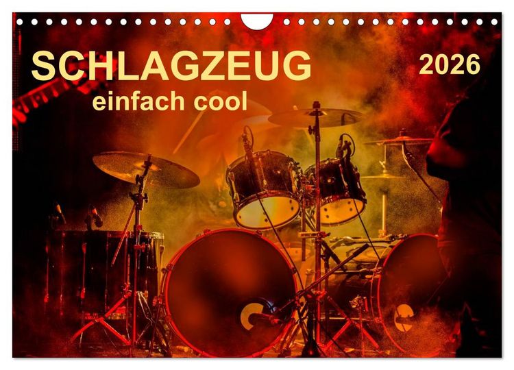 Produktbild: Schlagzeug - einfach cool (Wandkalender 2026 DIN A4 quer), CALVENDO Monatskalender