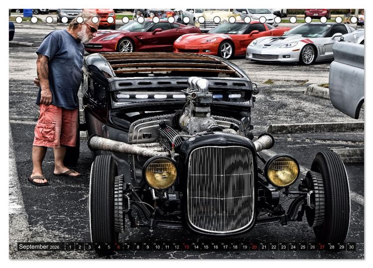 Produktbild: American Hot Rod (Tischkalender 2026 DIN A5 quer), CALVENDO Monatskalender