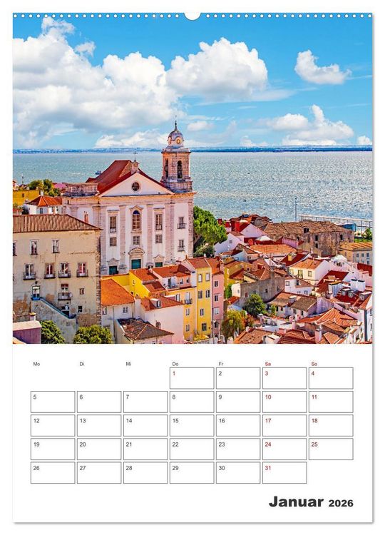 Produktbild: Lissabon - ein Traumreiseziel (Wandkalender 2026 DIN A2 hoch), CALVENDO Monatskalender