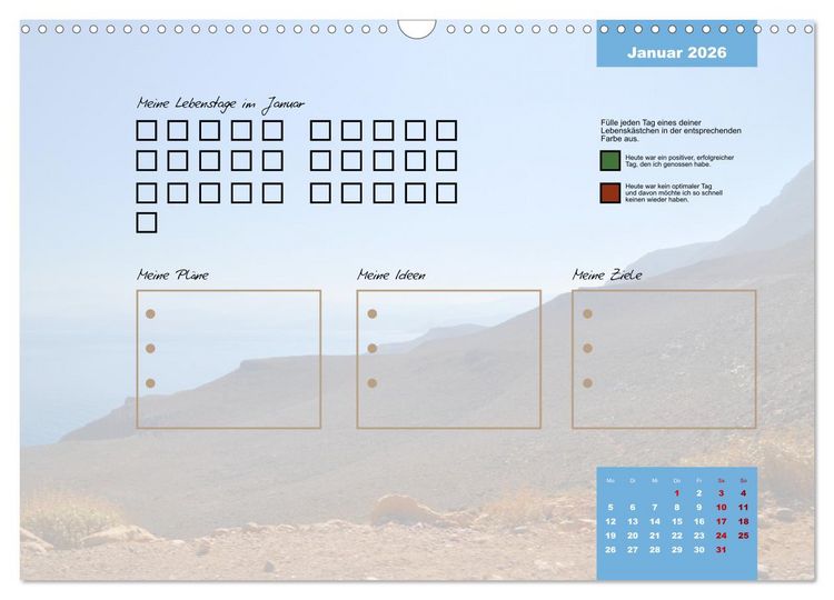 Produktbild: Erlebe mit mir Lebenszeit (Wandkalender 2026 DIN A3 quer), CALVENDO Monatskalender