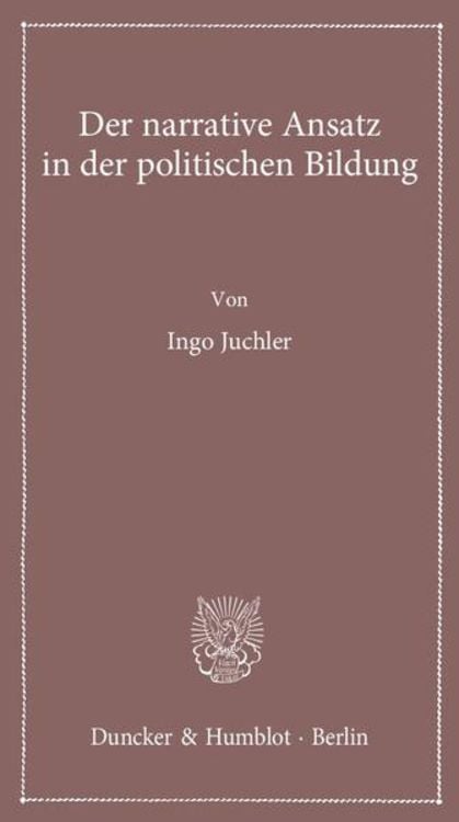 Produktbild: Der narrative Ansatz in der politischen Bildung.