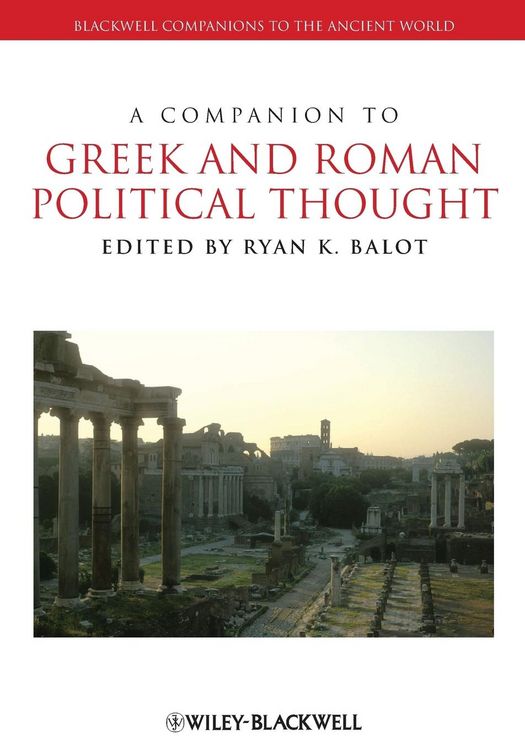 Produktbild: A Companion to Greek and Roman Political Thought