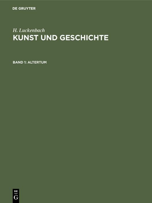Produktbild: Altertum