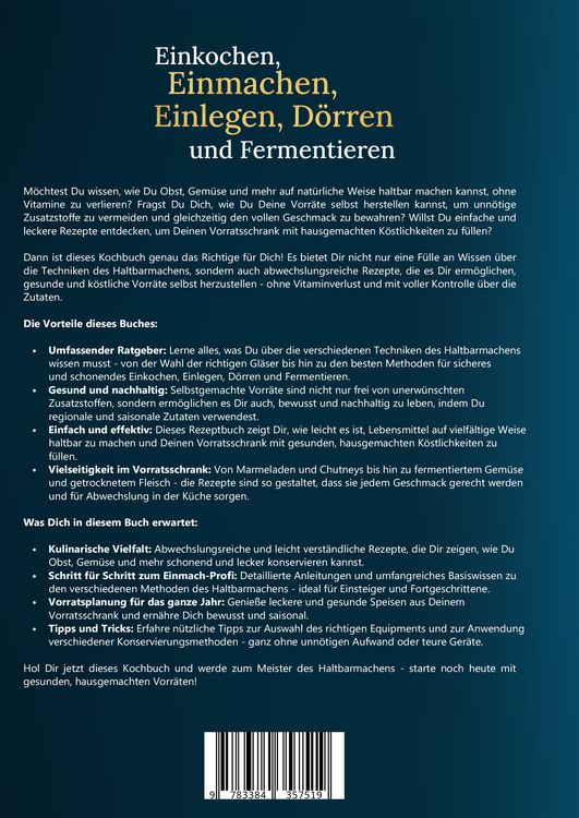 Produktbild: Einkochen, Einmachen, Einlegen, D&ouml;rren und Fermentieren