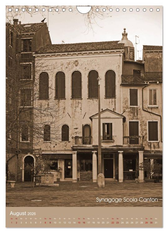 Produktbild: Das Ghetto Venedigs (Wandkalender 2026 DIN A4 hoch), CALVENDO Monatskalender