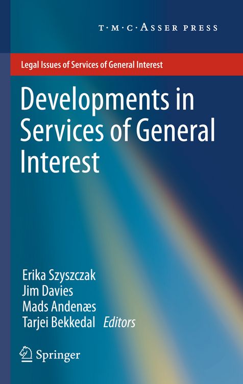 Produktbild: Developments in Services of General Interest