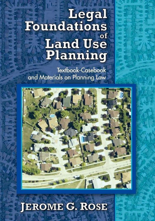 Produktbild: Legal Foundations of Land Use Planning