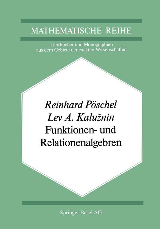 Produktbild: Funktionen- und Relationenalgebren