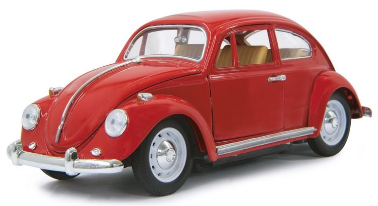 Produktbild: VW K&auml;fer RC Diecast 1:18 rot 27MHz