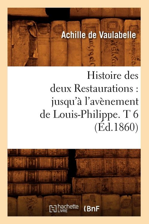 Produktbild: Histoire des deux Restaurations