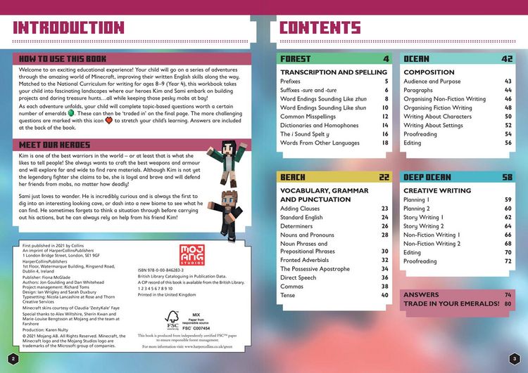 Produktbild: Minecraft English Ages 8-9