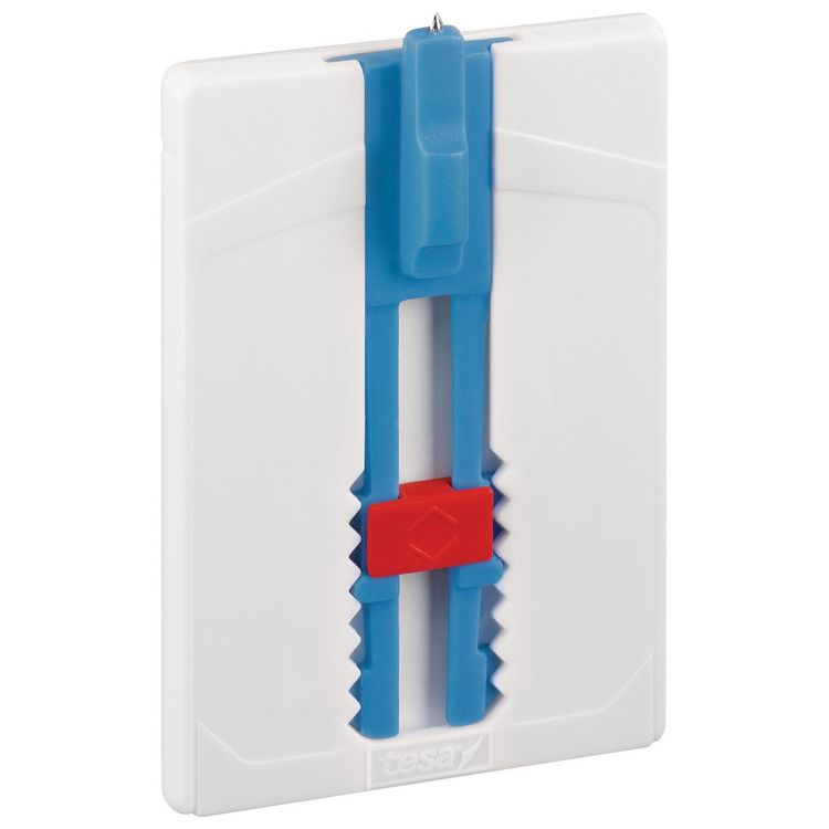 Produktbild: TESA&reg; Powerstrips&reg; Klebenagel Leinwand f&uuml;r Tapete & Putz verstellbar, weiss