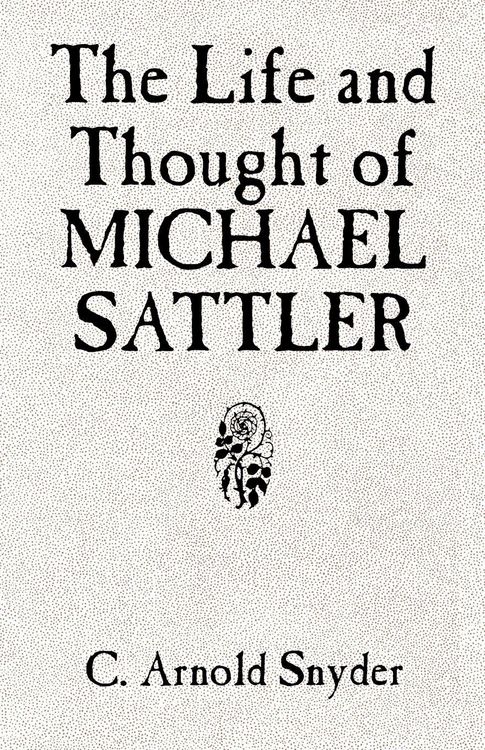 Produktbild: The Life and Thought of Michael Sattler