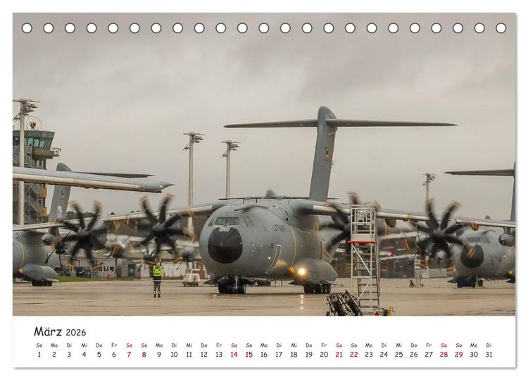 Produktbild: A400M LTG 62 (Tischkalender 2026 DIN A5 quer), CALVENDO Monatskalender