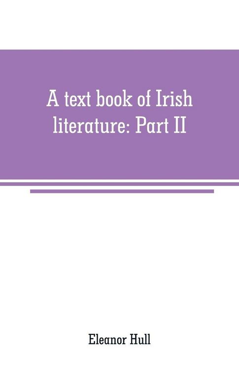 Produktbild: A text book of Irish literature