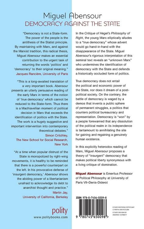 Produktbild: Democracy Against the State