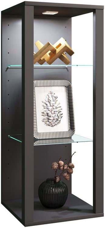 Produktbild: Holz Glas Wandvitrine Wandregal Glasol MW
