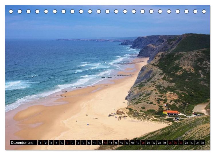 Produktbild: Algarve (Tischkalender 2026 DIN A5 quer), CALVENDO Monatskalender