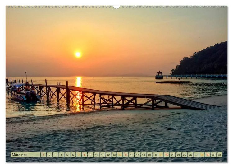Produktbild: Reise durch Asien - Malaysia (hochwertiger Premium Wandkalender 2026 DIN A2 quer), Kunstdruck in Hochglanz