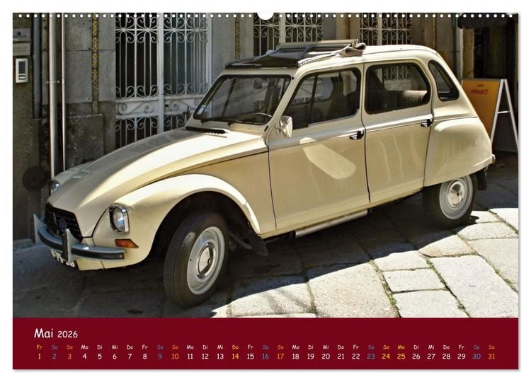 Produktbild: Citroen 2 CV Kult um die Ente (hochwertiger Premium Wandkalender 2026 DIN A2 quer), Kunstdruck in Hochglanz