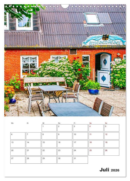Produktbild: Hallig Hooge - Reiseplaner (Wandkalender 2026 DIN A3 hoch), CALVENDO Monatskalender