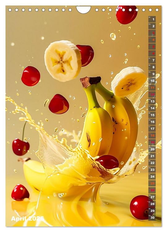 Produktbild: Fr&uuml;chtetraum - Jeden Monat eine fruchtige &Uuml;berraschung (Wandkalender 2026 DIN A4 hoch), CALVENDO Monatskalender