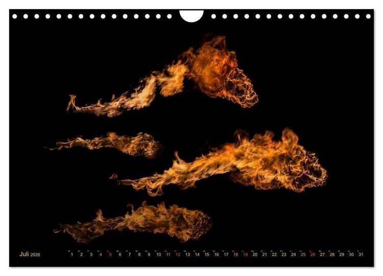 Produktbild: Feuerdrache (Wandkalender 2026 DIN A4 quer), CALVENDO Monatskalender