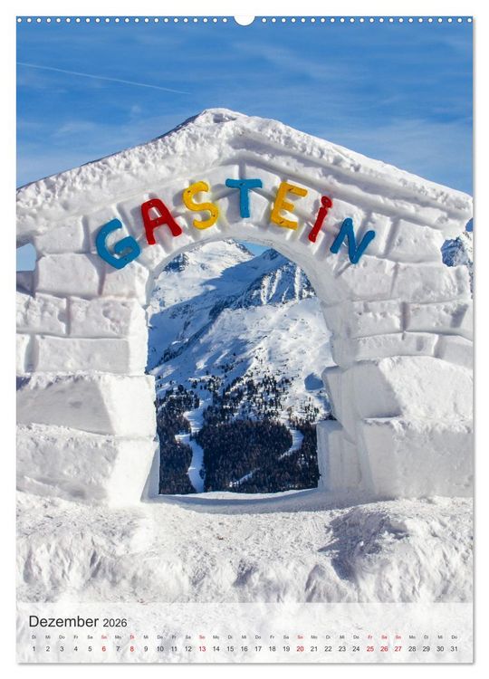 Produktbild: Willkommen in Bad Gastein (hochwertiger Premium Wandkalender 2026 DIN A2 hoch), Kunstdruck in Hochglanz