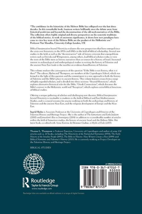 Produktbild: Biblical Interpretation Beyond Historicity