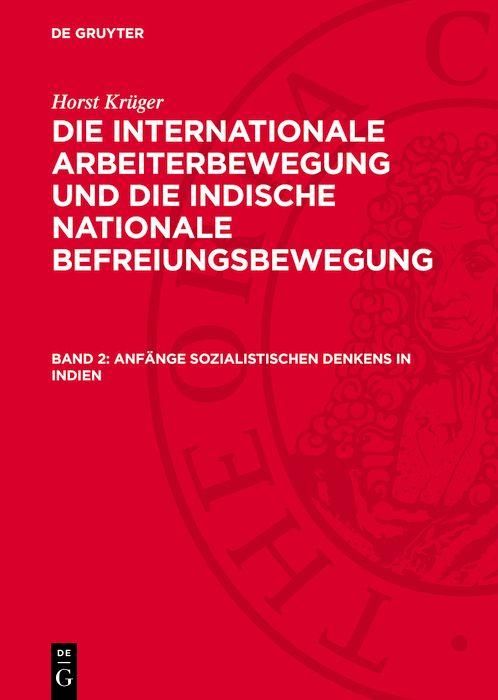 Produktbild: Anf&auml;nge sozialistischen Denkens in Indien