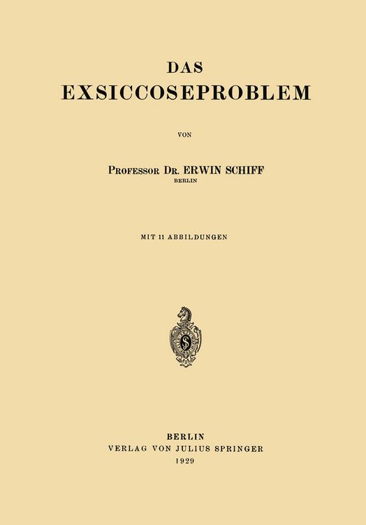 Produktbild: Das Exsiccoseproblem