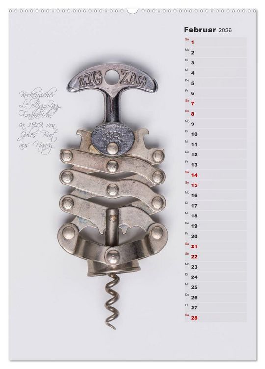 Produktbild: Emotionale Momente: Korkenzieher - geniales Alltagswerkzeug. Planer. (hochwertiger Premium Wandkalender 2026 DIN A2 hoch), Kunstdruck in Hochglanz