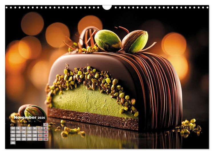 Produktbild: S&uuml;&szlig;e Verf&uuml;hrungen - Exquisite Desserts (Wandkalender 2026 DIN A3 quer), CALVENDO Monatskalender