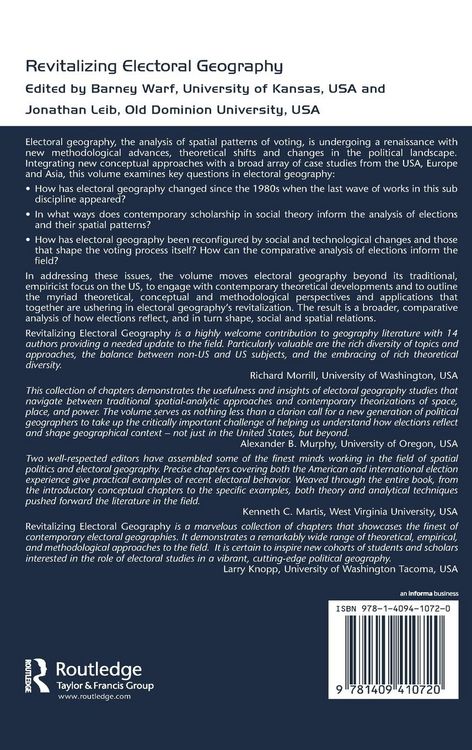 Produktbild: Revitalizing Electoral Geography