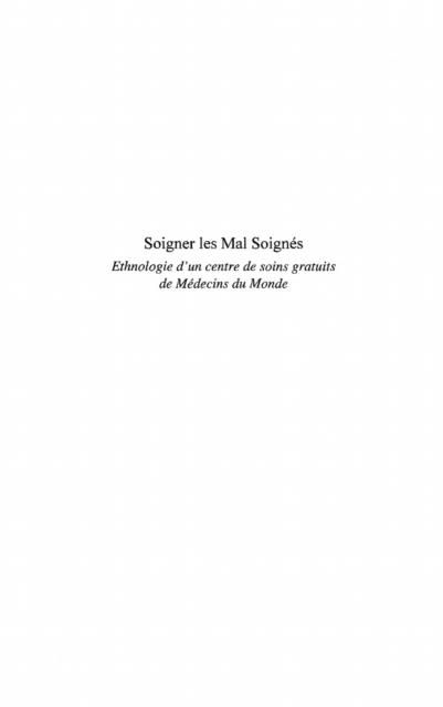 Produktbild: Soigner les mal-soignes
