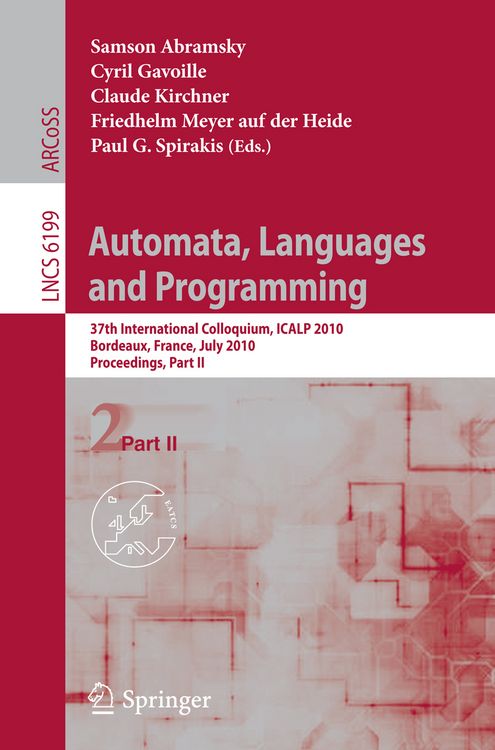 Produktbild: Automata, Languages and Programming