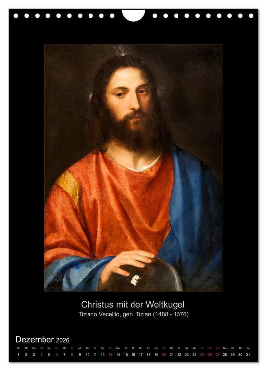 Produktbild: Jesus Christus - Das Leben Christi auf Gem&auml;lden der alten Meister (Wandkalender 2026 DIN A4 hoch), CALVENDO Monatskalender