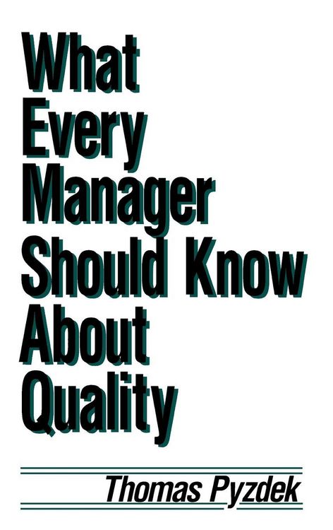 Produktbild: What Every Manager Should Know about Quality