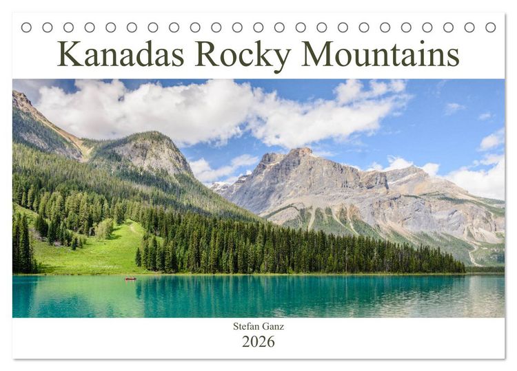Produktbild: Kanadas Rocky Mountains (Tischkalender 2026 DIN A5 quer), CALVENDO Monatskalender