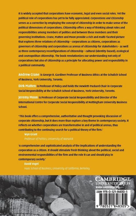 Produktbild: Corporations and Citizenship