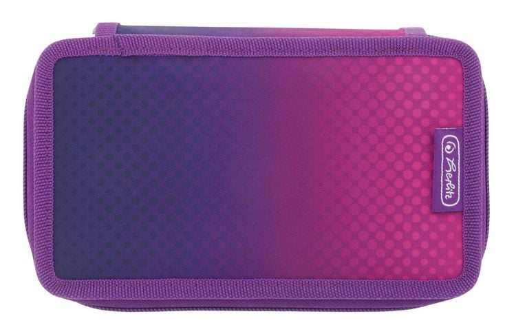 Produktbild: Herlitz Sch&uuml;leretui TriCase 31-teilig Dip Dye Pink/Purple